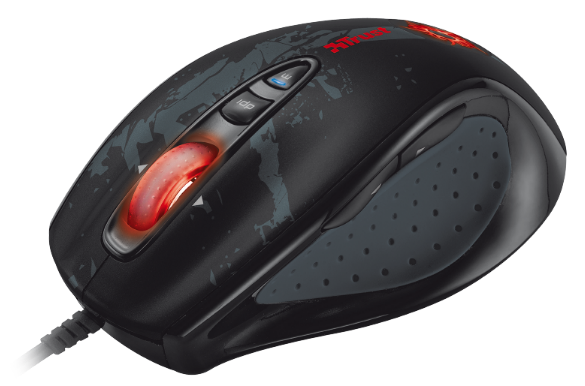 Trust GXT 33 - Hráčska laserová myš čierna