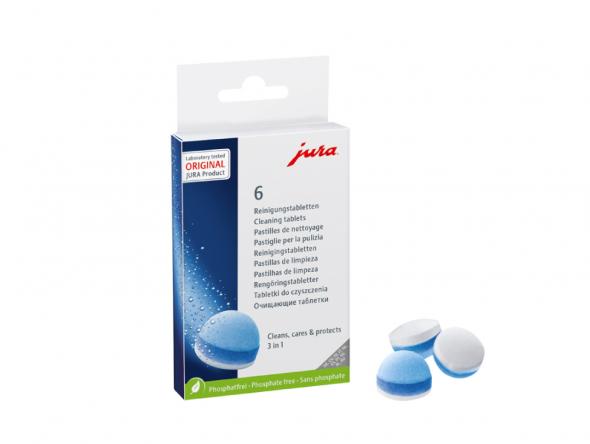 JURA Trojfázové čistiace tablety - 6ks - Čistiace tablety