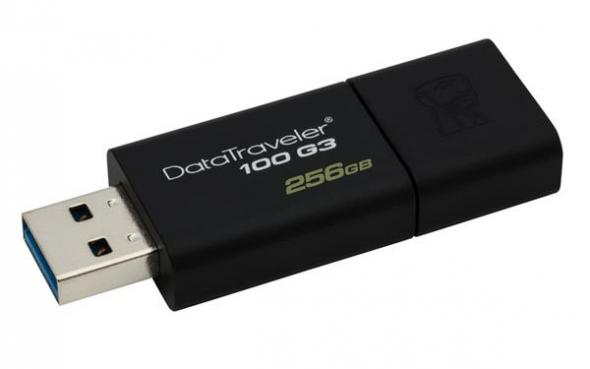Kingston DataTraveler 100 G3 256GB čierny - USB 3.0 kľúč