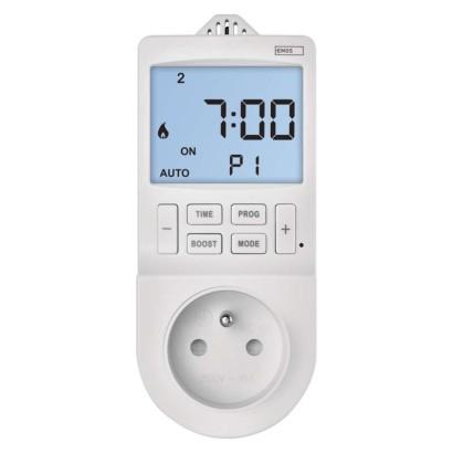 Emos Termostat do zásuvky s funkciou digitálneho časovača 2v1 - Zásuvkový termostat