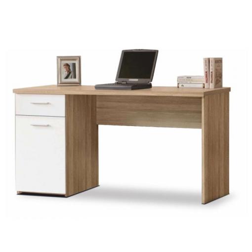 EGON DS/BI - písací stôl dub sonoma/biela