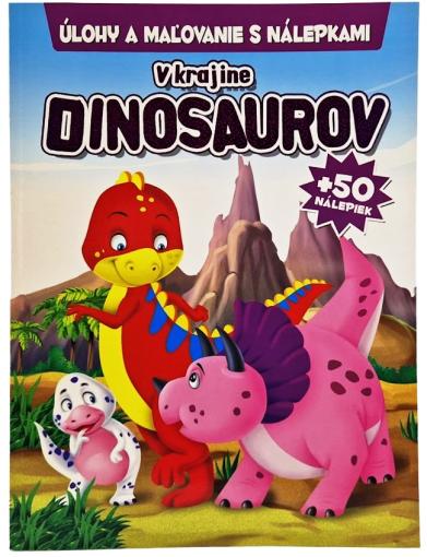 FONI-BOOK V krajine Dinosaurov +50 nálepiek - Kniha