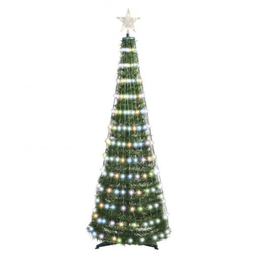 Emos LED vianočný stromček so svetelnou reťazou a hviezdou, 1.5m, vnútorný, ovládač, časovač, RGB - Vianočné osvetlenie
