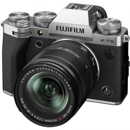 Fujifilm X-T5 + XF 18-55mm f/2,8-4 R LM OIS strieborný  + predĺžená záruka na 36 mesiacov - Digitálny fotoaparát