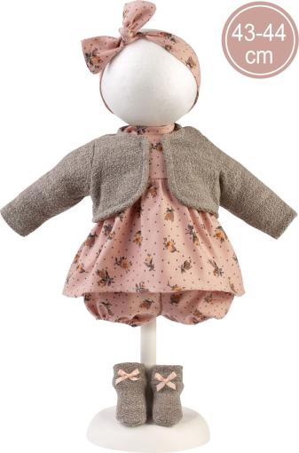 Llorens Llorens M844-02 oblečenie pre bábiku bábätko NEW BORN veľkosti 43–44 cm