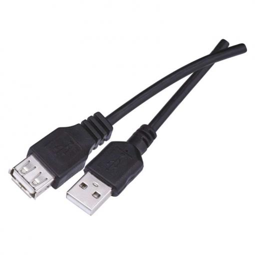 Emos USB kábel 2.0 A vidlica - A zásuvka 2m - Predlžovací kábel