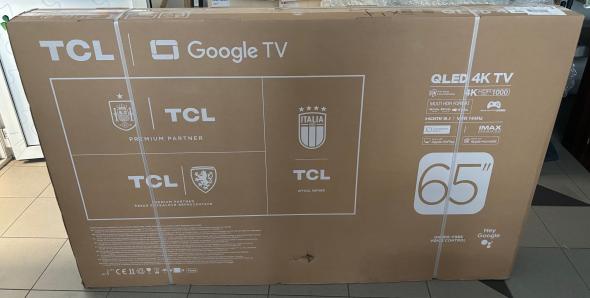 TCL 65C745 poškodený obal, tovar ok - QLED Android 4K TV