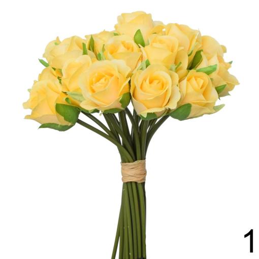 Kytica ruža ŽLTÁ 30cm - Umelé kvety