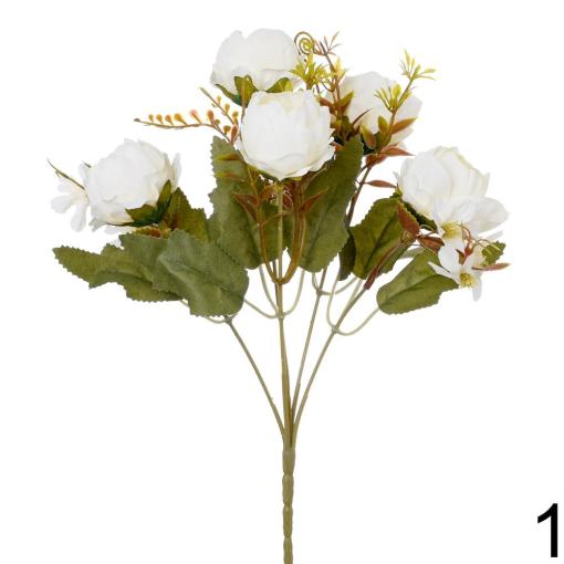 Kytica Ranunculus BIELA 30cm - Umelé kvety