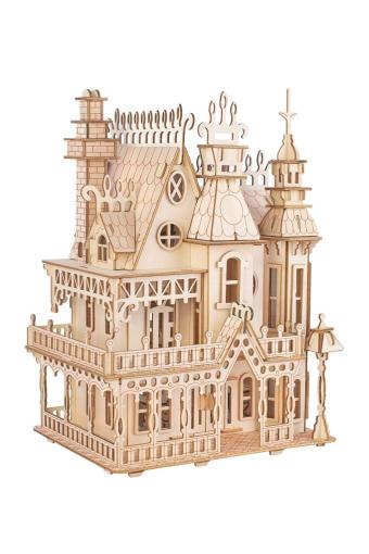 Woodcraft construction kit Drevené 3D puzzle Fantasy vila - 3D skladačka