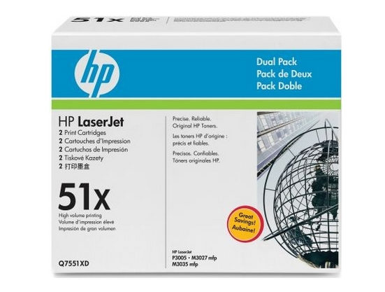 HP 51X 2 -pack originál - náplň pre tlačiareň