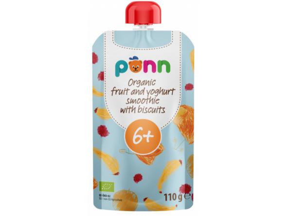 SALVEST Ponn BIO Ovocné smoothie s jogurtom a sušienkami 110 g