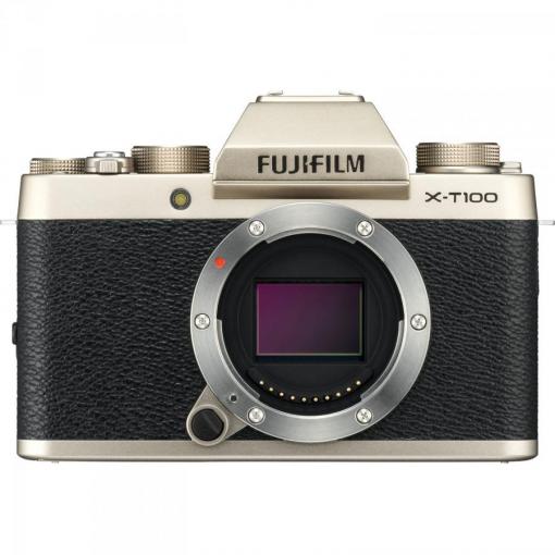 Fujifilm X-T100 Body zlatý - Digitálny fotoaparát