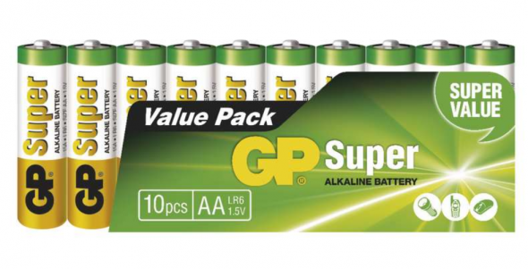 GP Super LR6 (AA) 10ks - Batérie alkalické