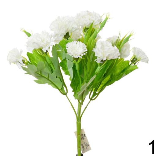 Kytica karafiát 30cm biela - Umelé kvety