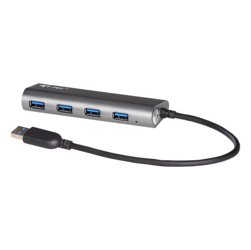 i-Tec Metal USB 3.0 Hub 4-Port so sieťovým zdrojom - USB rozbočovač