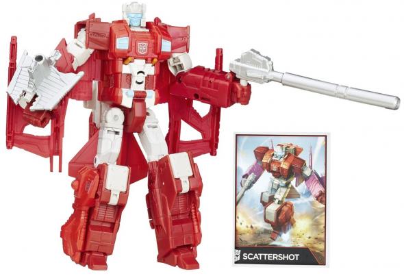 Hasbro Transformers Combiner Wars 19 cm Scattershot - červený - Robot