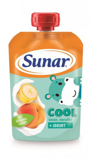 SUNAR Cool Banán, marhuľa a jogurt 110g