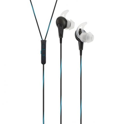 BOSE QuietComfort 20 Apple čierno/modré - Bezdrôtové slúchadlá do uší s aktívnym potláčaním hluku