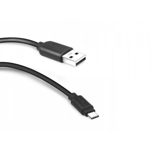 SBS kábel USB-C, USB 2.0, 1.5m, čierny - Dátový kábel USB-C, 1.5m, čierny