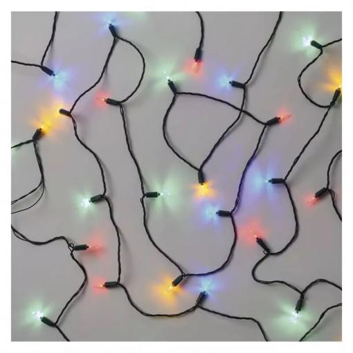 Emos LED vianočná reťaz – tradičná 17.85m multicolor - Vianočné osvetlenie vonkajšie aj vnútorné