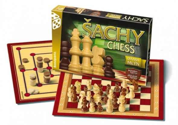 Bonaparte Šachy, dáma, mlyn Klasik - Spoločenská hra