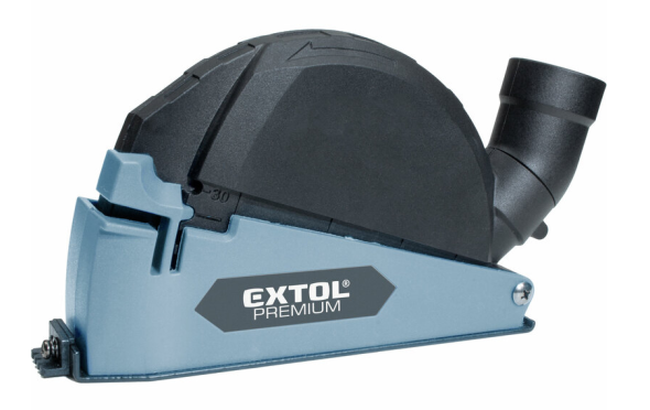 EXTOL - Kryt s odsávaním pre uhlovú brúsku na rezanie a drážkovanie, 115-125mm