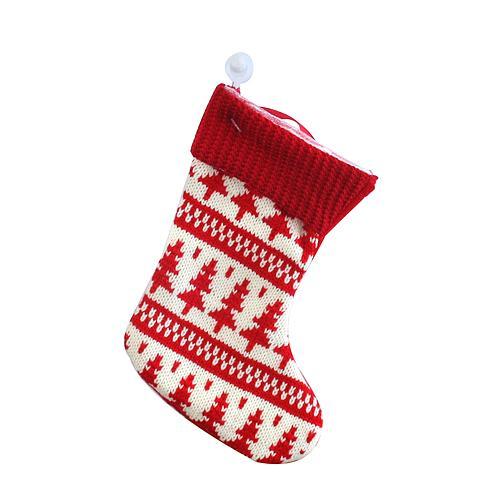 Strend Pro - Ozdoba MagicHome Vianoce, ponožka, červená, vianočný motív