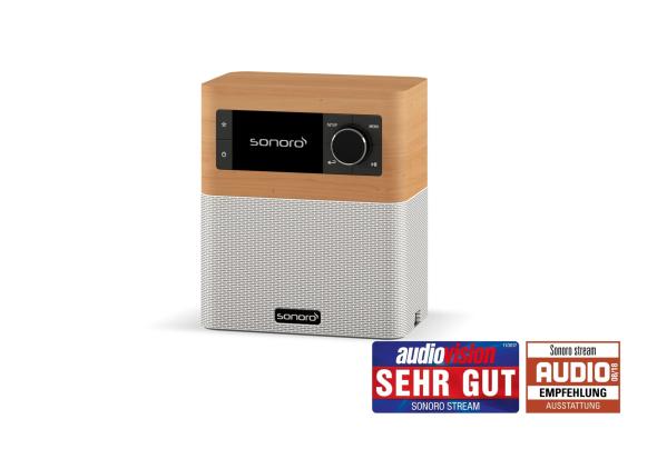 Sonoro Stream javor/biely - Internetové rádio s DAB+, Bluetooth, Spotify