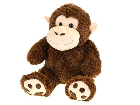 MIKRO -  Opica plyšová 60cm 0m+ v sáčku - plyšová hračka