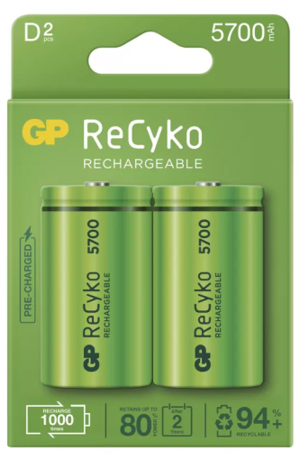 GP ReCyko HR20 (D) 5700mAh 2ks - Nabíjacie batérie