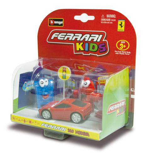 Bburago Ferrari Kids Autíčko s príslušenstvom - Auto