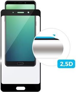 FIXED Full-Cover pre Galaxy A40 lepenie cez celý displej, čierne - Ochranné tvrdené sklo