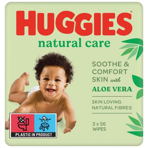 HUGGIES® Natural Triplo Obrúsky vlhčené 56x3 ks