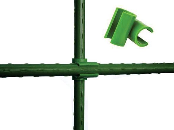 Strend Pro SC11 - Spojka, 11 mm, plast, konektor na záhradné oporné tyče, bal. 24ks