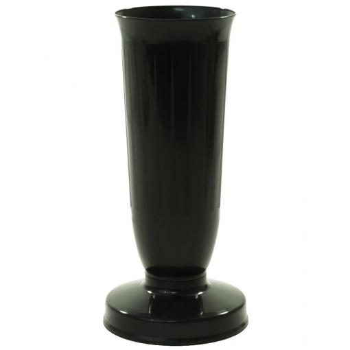 Florasystém - Váza so záťažou 26cm čierna