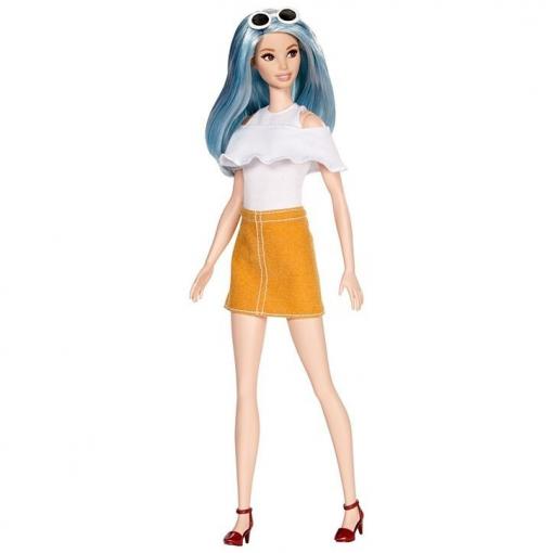 Mattel Barbie Barbie Fashionistas modelka Blue Beauty – Vysoká DYY99 - Barbie