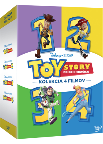 Toy Story: Príbeh hračiek 1-4 - DVD kolekcia