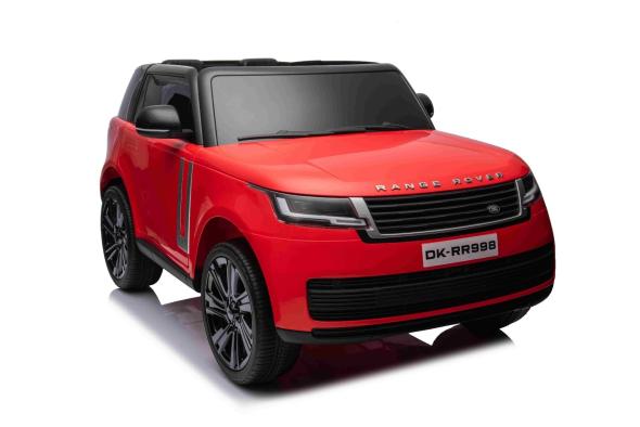 BENEO Range Rover model 2023, Dvojmiestne, červené, Koženkové sedadlá, Rádio so vstupom USB, Zadný P - Elektrické autíčko