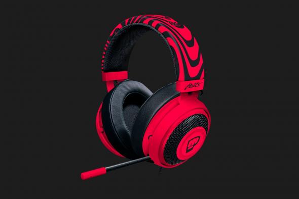 Razer Kraken Pro V2 Neon Red - Oval - PewDiePie - Herné slúchadlá s mikrofónom