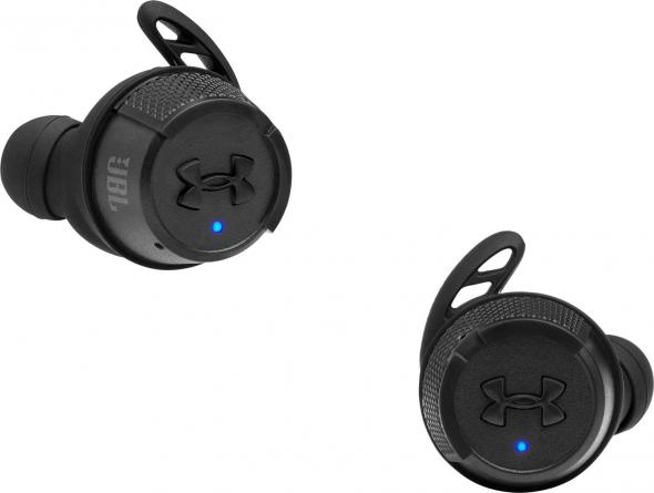 JBL Under Armour ® True Wireless Flash X čierne - Bezdrôtové slúchadlá pre športovcov s nabíjacím puzdrom