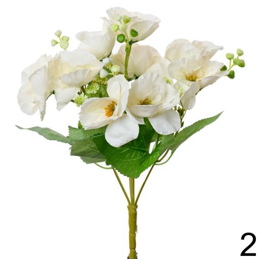 Kytica Anemone BIELA 5K 30cm - Umelé kvety