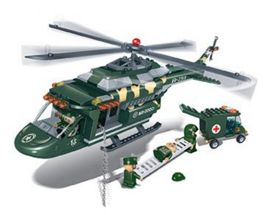 BanBao Defence Force 30057 - Záchranarský vrtuľník - Stavebnica