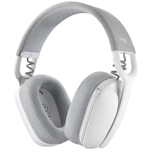 Logitech Zone Vibe 100 White Wireless Headset - Hráčske slúchadlá s mikrofónom