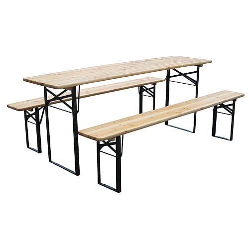 Strend Pro Dortmund - Set pivný, stôl 175x46x76,5cm+ 2lavice 175x23x47cm