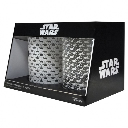 Sklenené poháre Star Wars set 2ks 300ml - Poháre set
