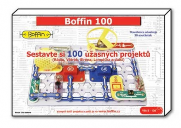Boffin Elektronická stavebnica Boffin 100 nová 2015 - Stavebnica