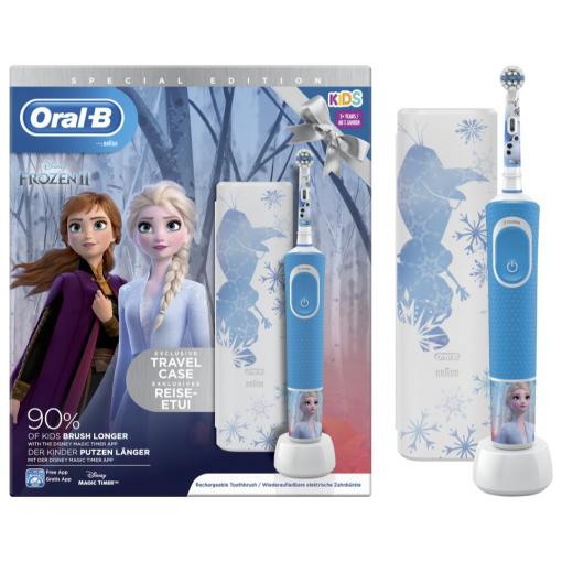 ORAL-B VITAL Frozen2 - Elektrická detská zubná kefka+cestovné púzdro