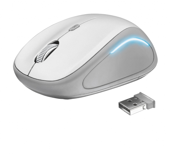 Trust Yvi FX white - Wireless optická myš