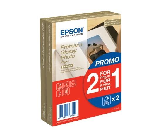 Epson Premium Glossy Photo 255g 10x15cm - 2x40ks - Fotopapier 10x15cm